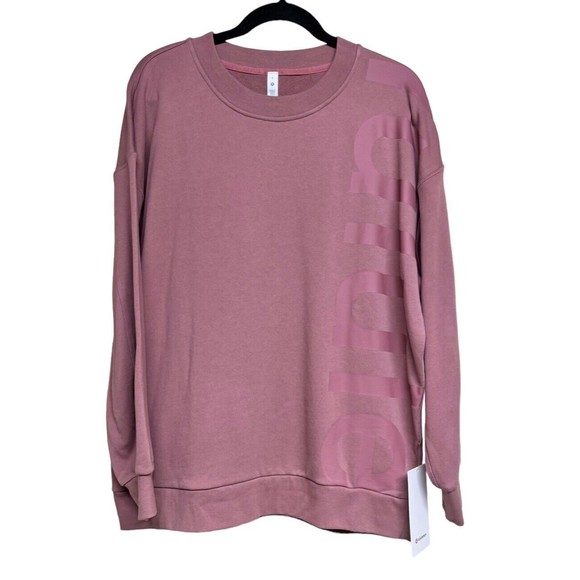 Lululemon Perfectly Oversized Crew *Logo Sweatshirt Spiced Chi Women’s Size 8 - Picture 1 of 10